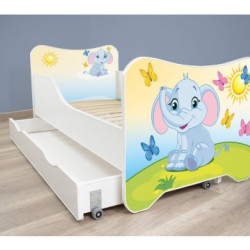 TOP BEDS Happy Kitty Dečiji krevet 160x80 + fioka Little Elephant