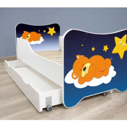 TOP BEDS Happy Kitty Dečiji krevet 160x80 + fioka Sleeping Teddy