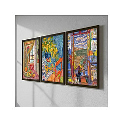 WALLXPERT Dekorativna slika u ramu (3 dela) 3SC_UN1535378_5575