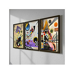 WALLXPERT Dekorativna slika u ramu (3 dela) 3SC_UN84644_5575