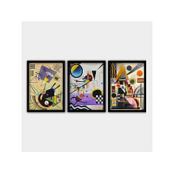 WALLXPERT Dekorativna slika u ramu (3 dela) 3SC_UN84644_5575