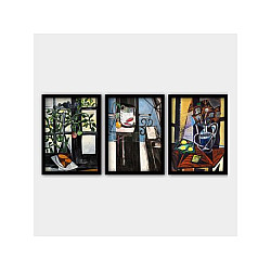 WALLXPERT Dekorativna slika u ramu (3 dela) 3SC_UNPP04_5575