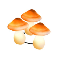 ELEMENTA Solarna baštenska lampa ''pečurka'' - 3 kom.