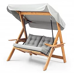HANAH HOME Baštenska ljuljaška dvosed Galata Swing S2 Grey