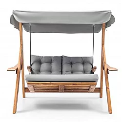 HANAH HOME Baštenska ljuljaška dvosed Galata Swing S2 Grey