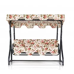 HANAH HOME Baštenska ljuljaška trosed Ruta 10 Multicolor