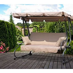 MultiGarden Bastenska ljuljaska - lezaljka 2u1 beige
