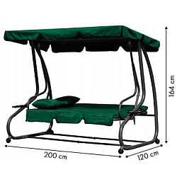 MultiGarden Bastenska ljuljaska - lezaljka 2u1 green