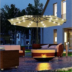 Bolzz Suncobran sa led osvetljenjem brown Bolzz