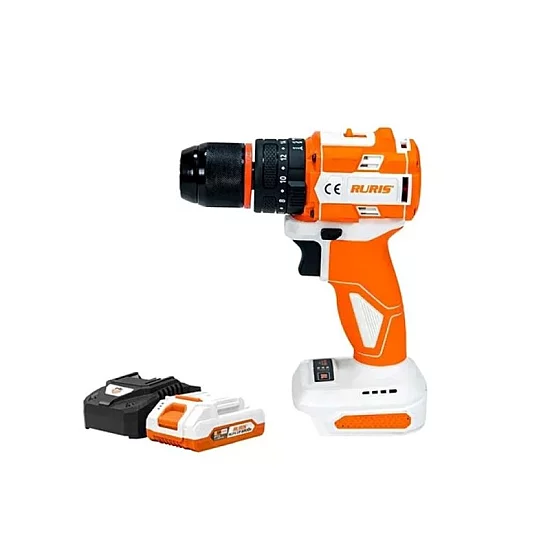 RURIS AKU udarna bušilica-odvijač RMX1360 sa baterijim i punjacem cena 