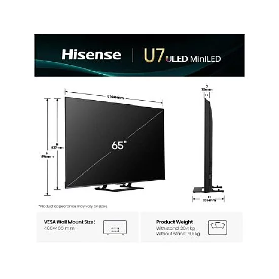 Hisense 65U7Q ULED MiniLED 4K UHD Smart TV