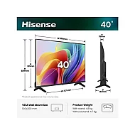 Hisense 40A4S 40" LED Full HD Smart TV