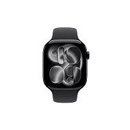 APPLE Watch S11 Cellular 42mm Jet Black Aluminium Case with Black Sport Band - M/L (mf854rk/a)