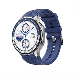 MS MOBILE DT Watch X Smart Watch plavi (plava silikonska i crna kožna narukvica)