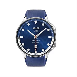 MS MOBILE DT Watch X Smart Watch plavi (plava silikonska i crna kožna narukvica)