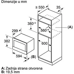 BOSCH Ugradna mikrotalasna BEL7321B1