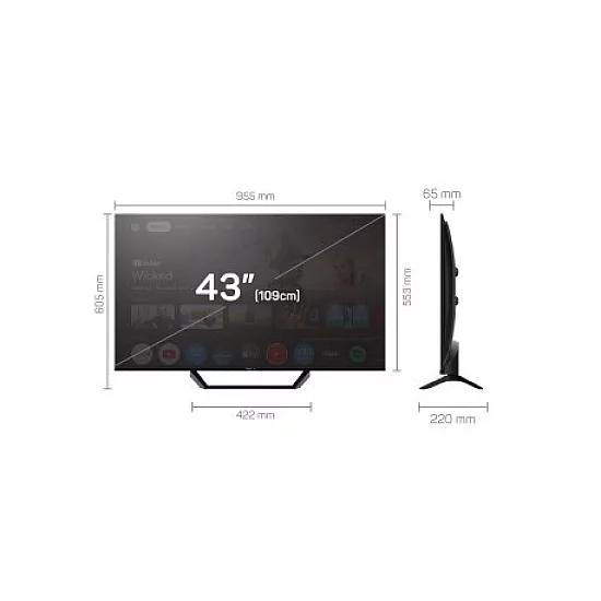 TESLA 43E655BFS DLED FHD Smart TV