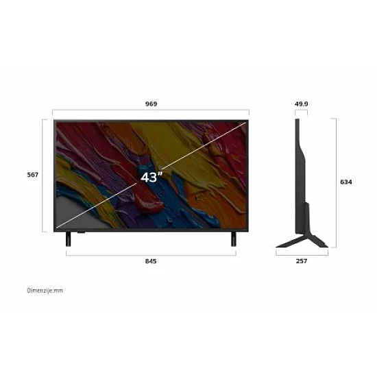 LG 43QNED84A3C QNED AI 4K UHD Smart TV 2025