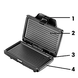 SUPRA TOSTER ST-200 - sendvic , 750 w , crni SUPRA