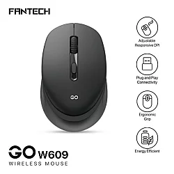 FANTECH Miš Wireless W609 GO crni