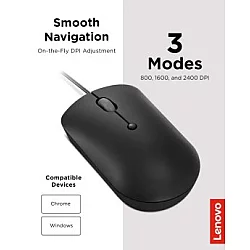 LENOVO 400 USB-C Compact žični miš (GY51D20875)