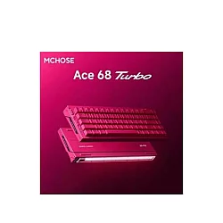 MCHOSE Gaming tastatura Ace 68 Turbo Full Metal/Berry Red/Mount Tai Magnetic switch GT/16M ARGB