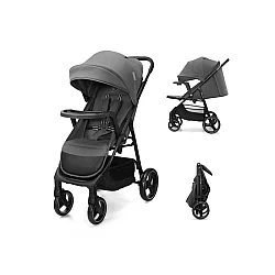 KINDERKRAFT Kolica za bebe sa tacnom TRIG 3 GREY