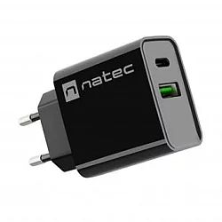 NATEC Ribera NUC-2062 USB-A+USB-C punjač