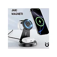 3G Desktop držač za mobilni telefon magnetic ZJ02 3u1 (wireless punjac za mobilni telefon, slusalice i Apple smart watch)