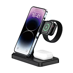 3G Desktop drzač za mobilni telefon Z5G 3u1 (wireless punjac za mobilni telefon, slusalice i Apple smart watch)