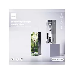 MOXOM Držač i LED svetlo MX-LB08 crno
