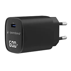 GEMBIRD GEMBIRD TA-UC-1C-PD60LCD-01-BK Gembird USB punjac 60W USB Type-C fast charger, LCD, black