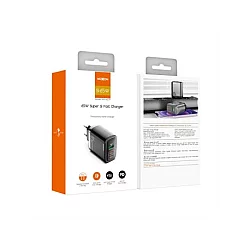 MOXOM MX-HC74 2xUSB-C 65W USB-A 60W 5A kućište punjača crno
