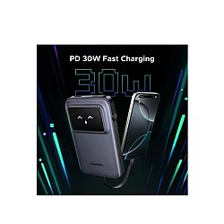UGREEN 10000mAh Power Bank with Built-in Cable PB511
