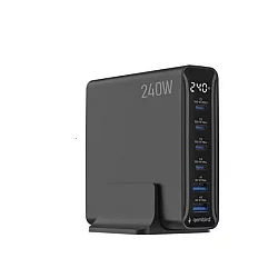 GEMBIRD TA-UC-2A4C-PD240-01-BK 6-port 240 W GaN USB fast charger, black