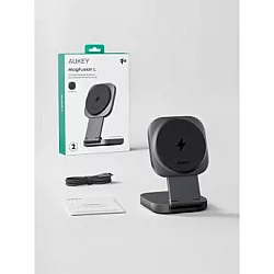 Aukey Bežični magnetni punjač za brzo punjenje LC-MC211 2-u-1 Qi2 25W