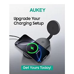 Aukey Bežični magnetni punjač za brzo punjenje LC-MC314 3-u-1 Qi2.2 MagFusion C Pro
