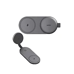 Aukey Bežični magnetni punjač za brzo punjenje LC-MC314 3-u-1 Qi2.2 MagFusion C Pro