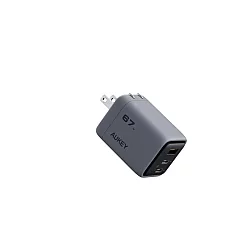 Aukey Kućni punjač PA-C3 Fast 3-port 67W GaN