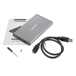 NATEC NKZ-1281 RHINO GO, HDD/SSD External Enclosure 2.5'', SATA III, USB3.0