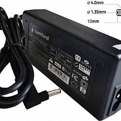 GEMBIRD NPA65-190-3420 (AS14) punjač za laptop 65W-19V-3.42A, 4.0x1.35mm black (819) 38953