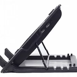 GEMBIRD Postolje sa hladnjakom za laptop do 17 inča, 15cm ventilaror, podešavanje visine, LED (NBS-1F17T-01)