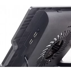GEMBIRD Postolje sa hladnjakom za laptop do 17 inča, 15cm ventilaror, podešavanje visine, LED (NBS-1F17T-01)
