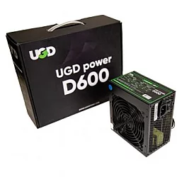 UGD Napajanje D600 600W UGD Power 12cm FAN, 20+4pin, 4+4pin, 3xSATA, 1xIDE, 2x6+2pin Black
