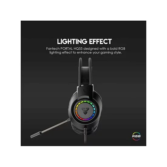FANTECH Slušalice Gaming HQ55 Portal crne