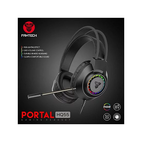 FANTECH Slušalice Gaming HQ55 Portal crne