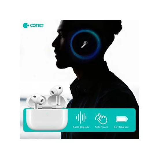 3G Bluetooth slušalice Coteci Smart Pods Pro 3 bele