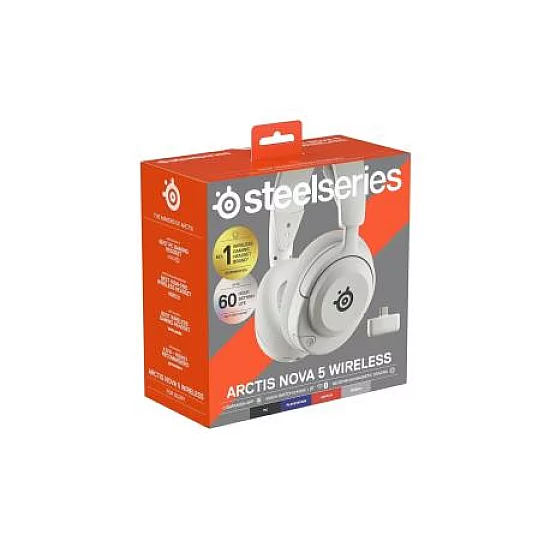 SteelSeries Arctis Nova 5 Wireless White Gaming slušalice