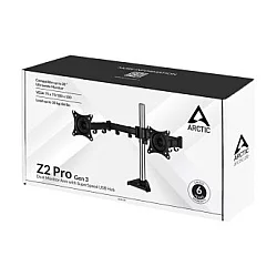 Arctic Z2 Pro Gen3 stoni nosac za dva monitora i SuperSpeed USB hubom AEMNT00050A