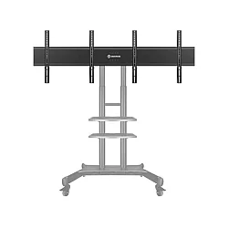 ONKRON Dual Screen VESA Panel Accessory for TS1881 Mobile TV Stand up to 90.9 kg, Black